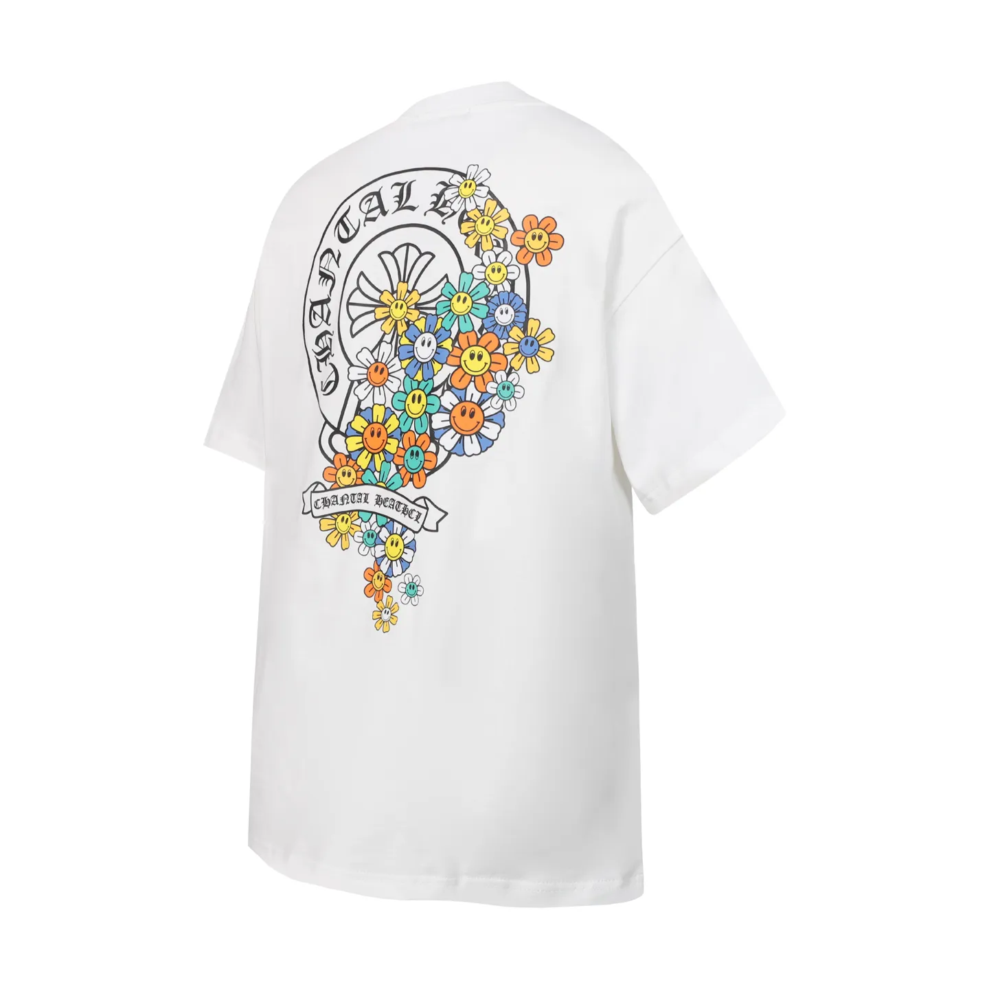 P150 cross-border model, please do not place an order if you are pursuing quality -Chrome Hearts/Chrome Hearts Sanskrit horseshoe sunflower print popular short-sleeved T-shirt -High weight, high density and high quality, soft, delicate and skin-friendly wool, soft and silky to the touch, excellent warmth and skin-friendly properties -Customized weaving and dyeing, no color difference, no matter the fabric or workmanship details, beat the ordinary version on the market -Colour: black white -Size: S M L XL